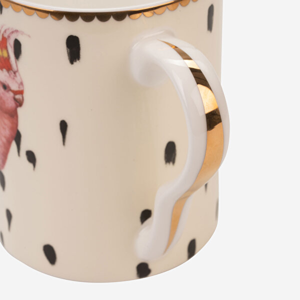 Yvonne Ellen Animals Beyaz Porselen Kupa-3