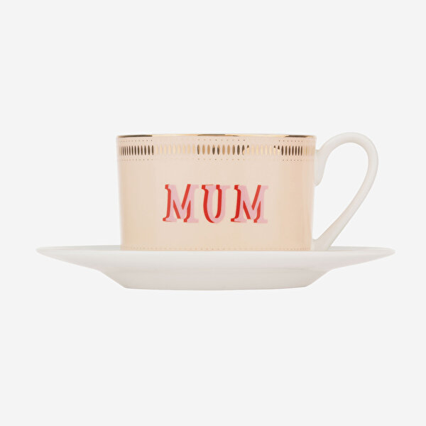 Yvonne Ellen Animals Pembe Porselen Çay Fincanı-2