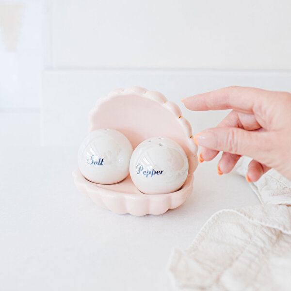 Yvonne Ellen Animals Pembe Stoneware Tuzluk Ve Biberlik-4