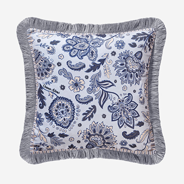 Chiara Alessi Lily Bej Kadife Dekoratif Yastık