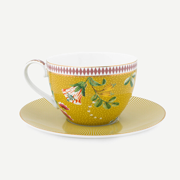 Pip Studio La Majorelle Sarı Porselen Çay Fincan Seti-5