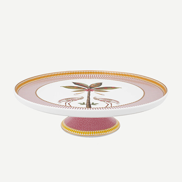 Pip Studio La Majorelle Pembe Porselen Kek Standı