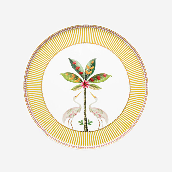 Pip Studio La Majorelle Sarı Porselen Kek Standı-2