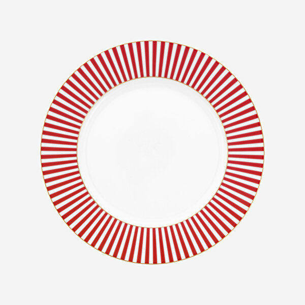 Pip Studio Royal Stripes Pembe Porselen Kahvaltı Tabağı